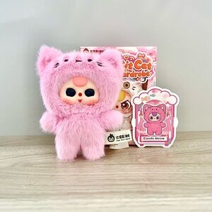Baby Three Petit Cat Wardrobe Plush Pendant - Candy Meow